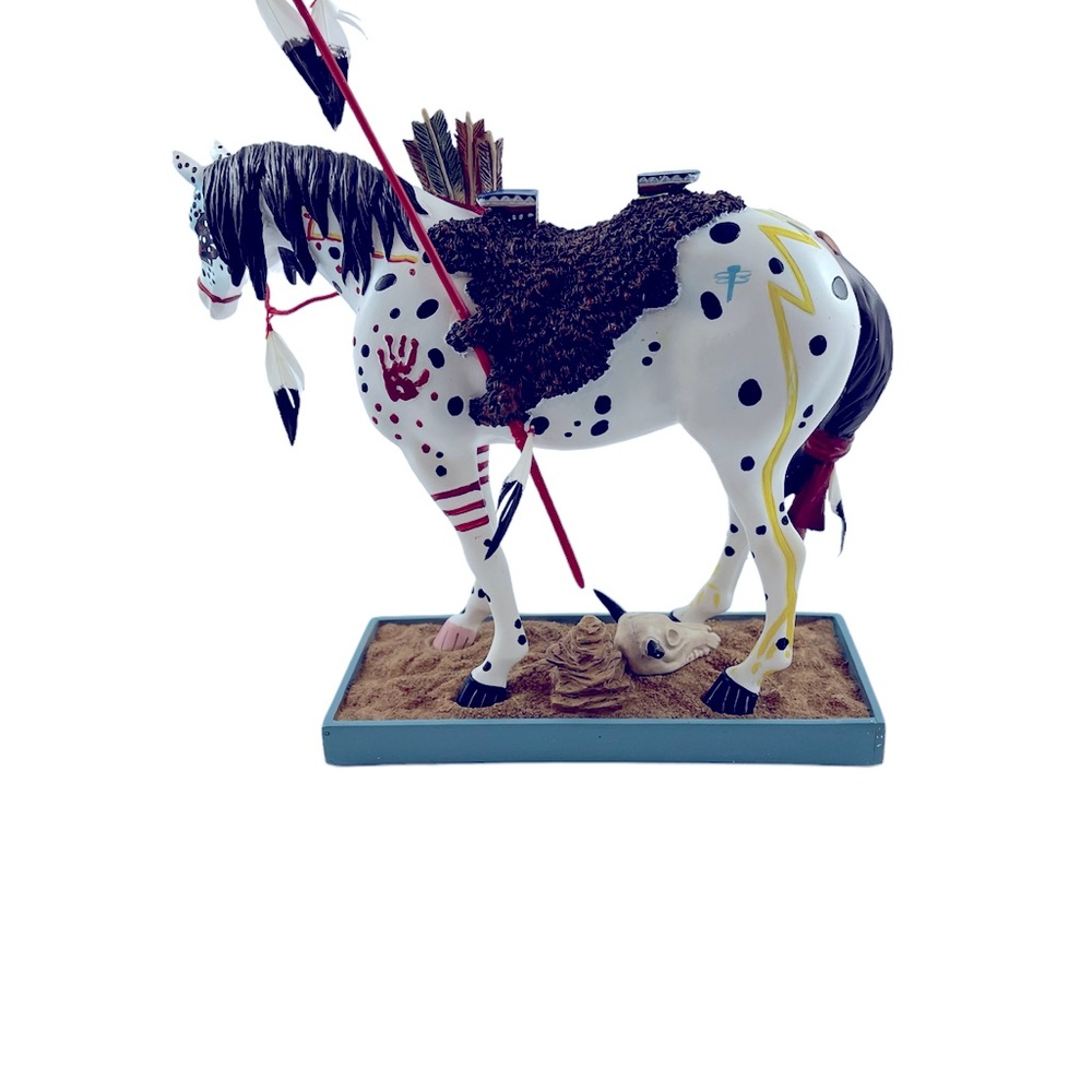 The Trail of Painted Ponies WAR PONY #1452 Resin Fig. Retired in 5/2007 - Picture 3 of 11